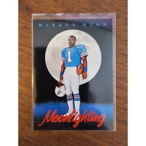 Warren Moon 1992 Skybox Primetime #211 - Moonlighting - NFL - Fresh Pull